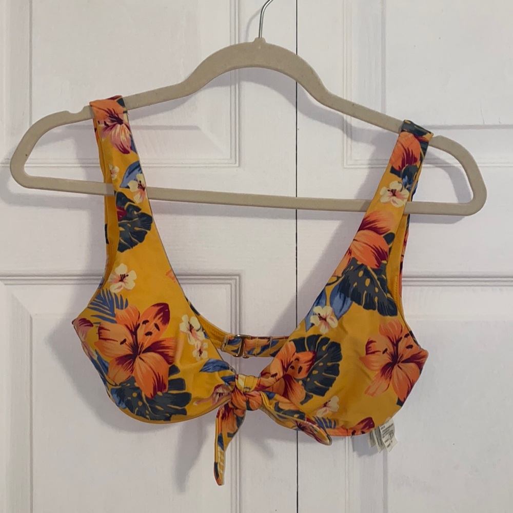 Hollister Swim Floral Bikini Top